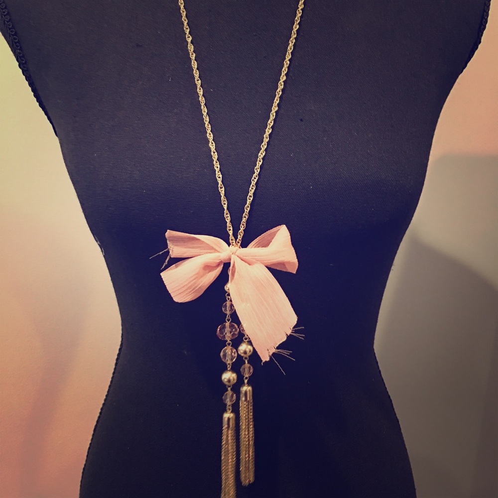 Cloth Pendant Necklaces. 2 in 1!